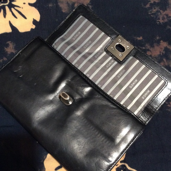 Mimco Black Leather Wallet - Picture 3 of 5